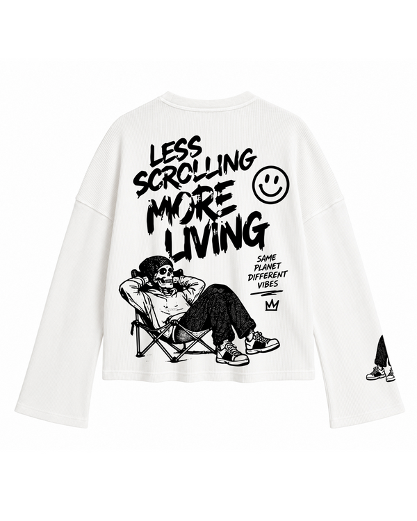 Less Scrolling Waffle Tee - Image 1