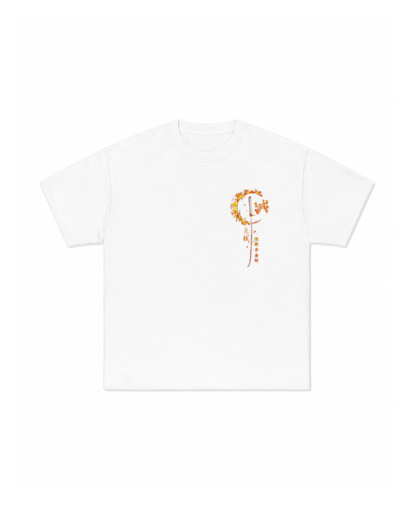Crimson Pillar Oversized Tee