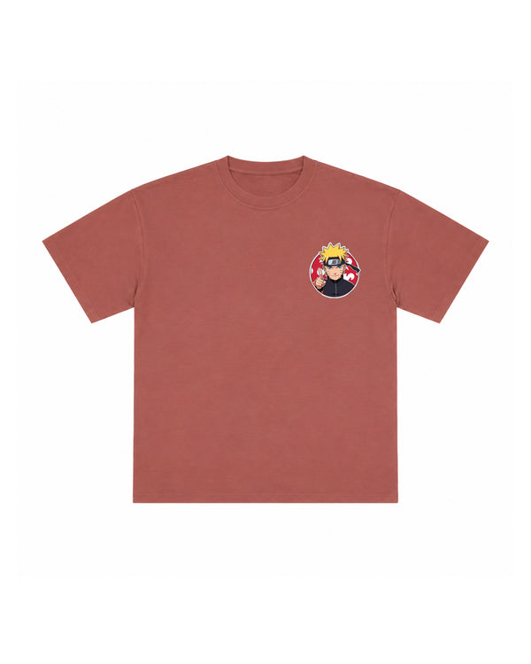 Naruto Sticker Pack Rust Tee - Image 2
