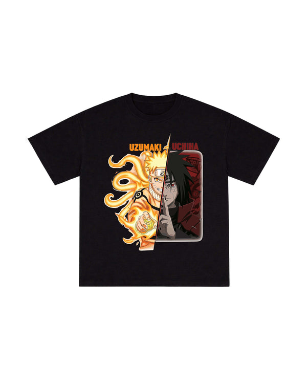 Naruto vs Madara Graphic T-Shirt - Image 1