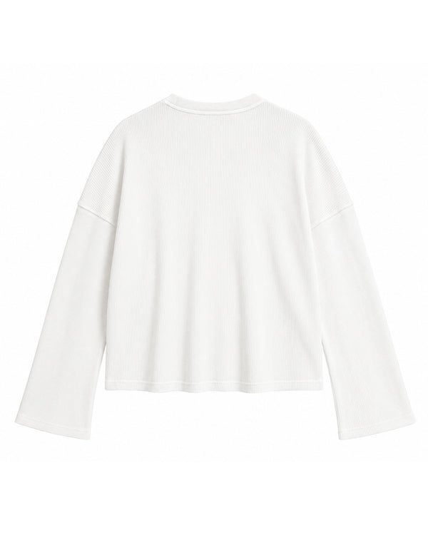 Full Throttle Waffle White Tee - Image 2