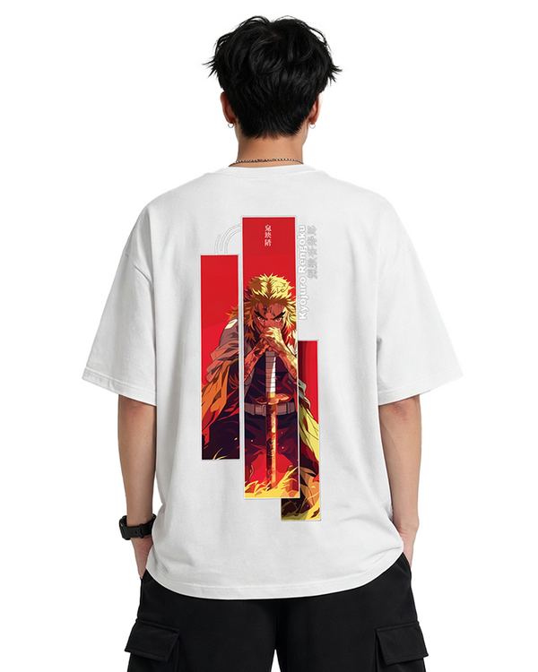 Rengoku Manga Panel White Tee