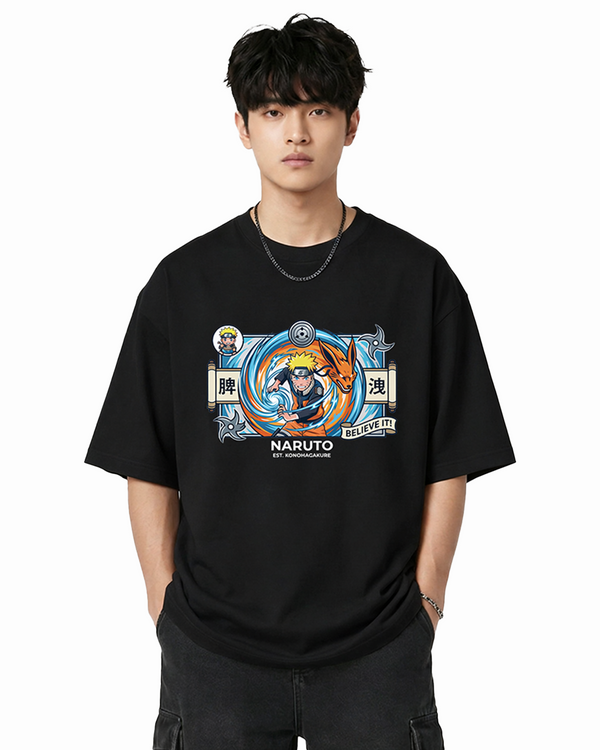 Naruto Rasengan Oversized T-Shirt