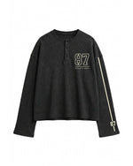 87 Athletic Dept Waffle Henley