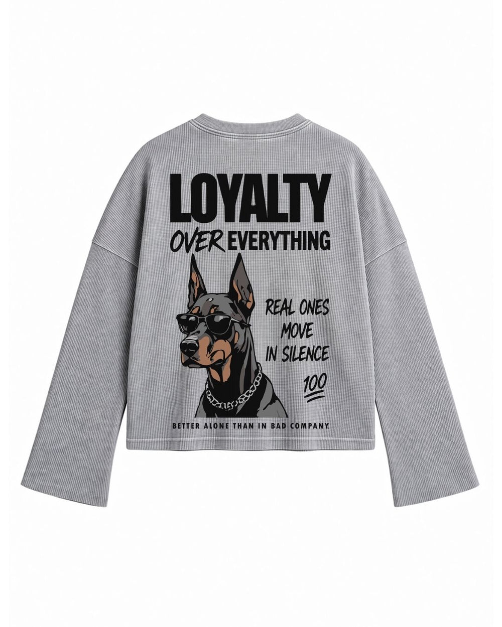 Loyalty Over Everything Waffle Tee