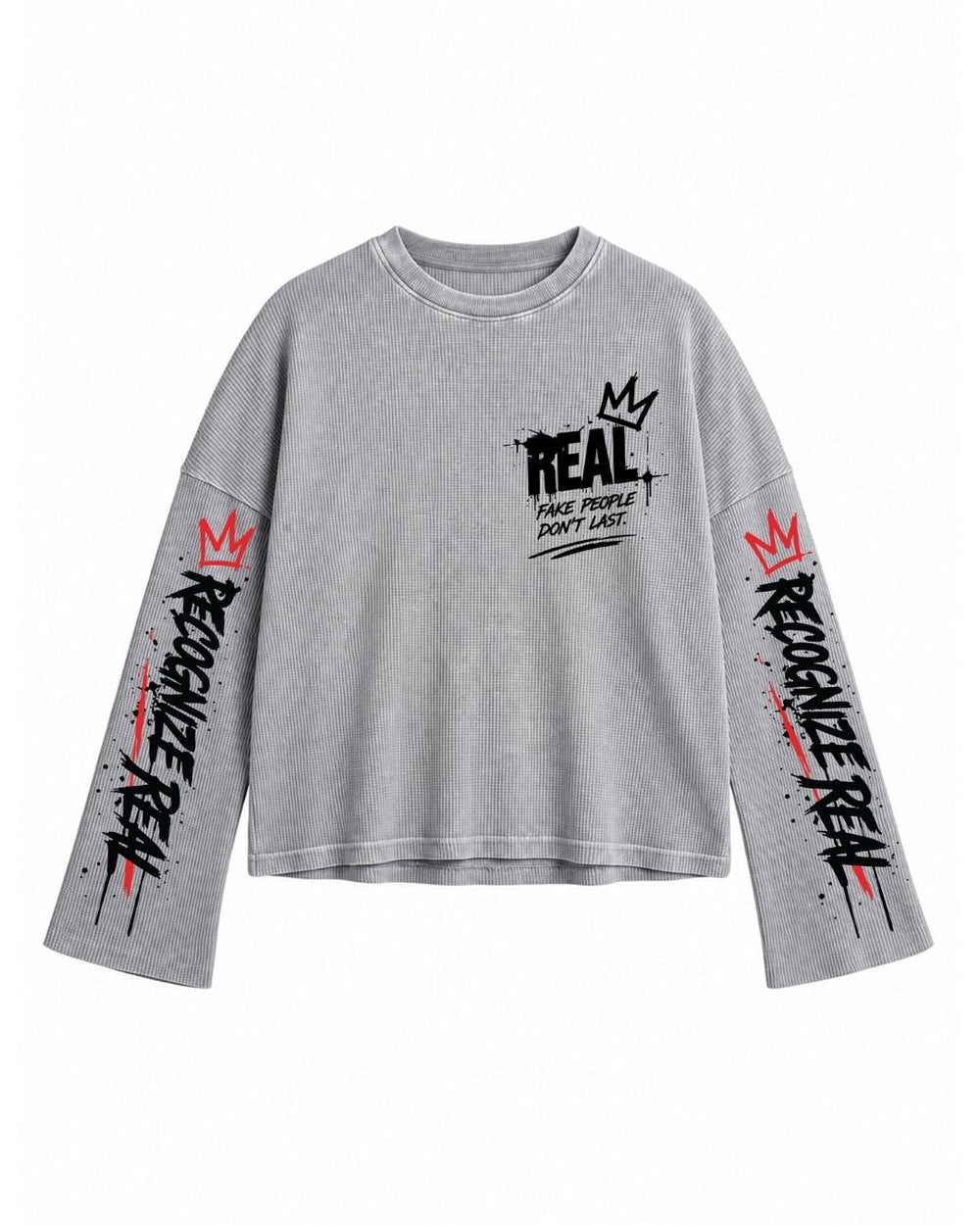 Real Recognize Real Waffle Tee